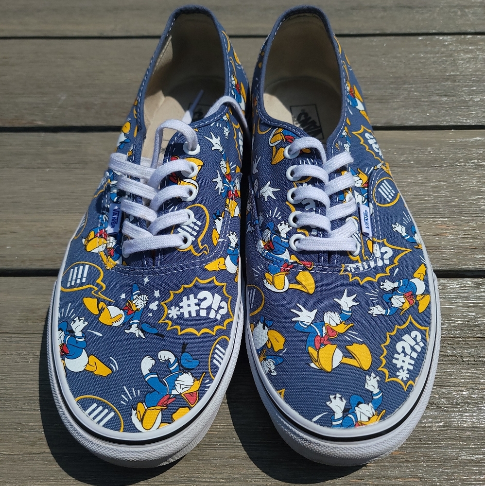 RARE DISNEY Blue Donald Duck Vans sz13